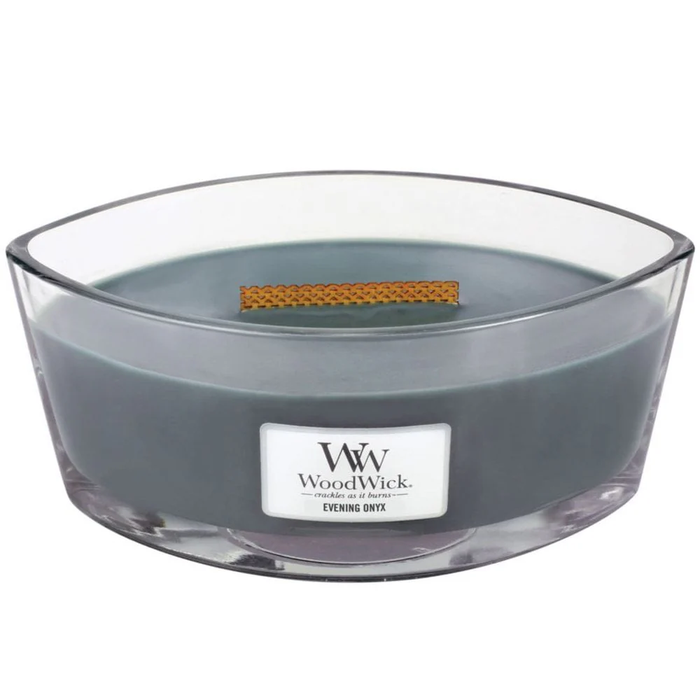 WoodWick Evening Onyx Ellipse Jar Candle
